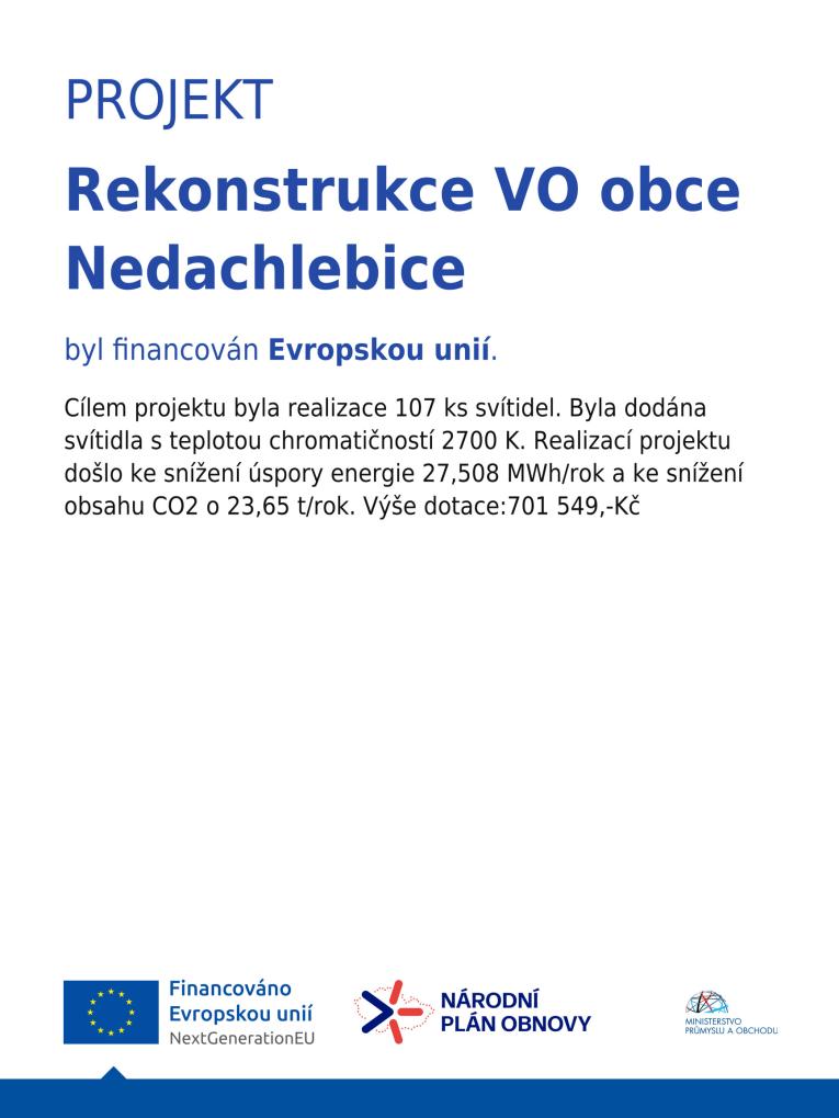 Dotace osvětlení